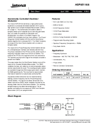 Datasheet HSP45116AVC-52 производства Intersil